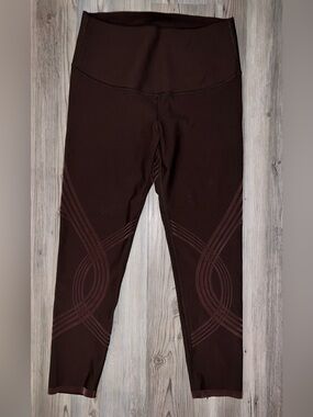 Fanka Body Sculpt 7/8 Brown Leggings (Reversible Wear) Small S